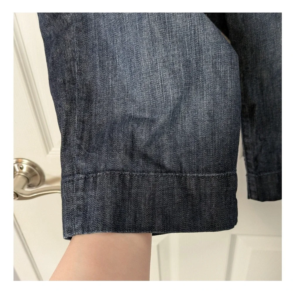 Y2K Kut From The Kloth Madeleine Bermuda Short Dark Wash Denim High Waist Size 0